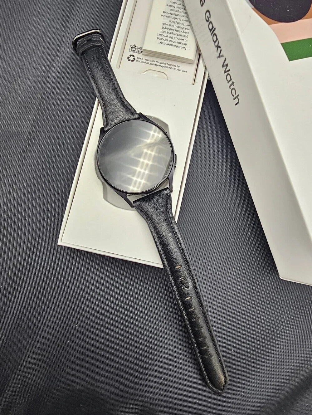 Samsung Galaxy Watch5 40mm Bluetooth Smartwatch with Black Leather Band